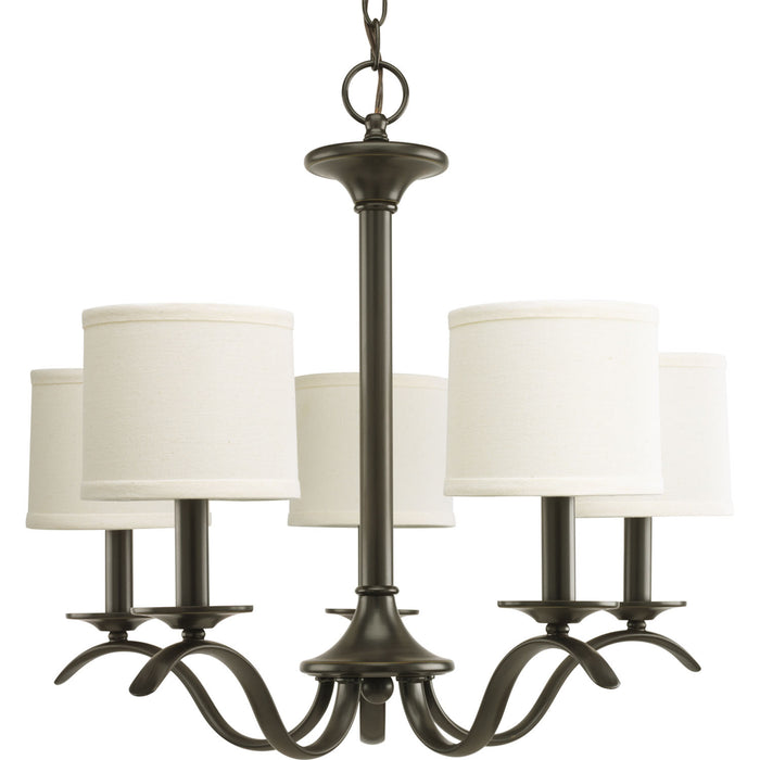 Progress Lighting P4635-20 Five Light Chandelier, Antique Bronze