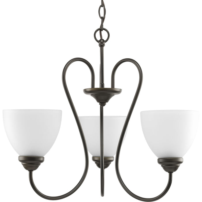 Progress Lighting P4664-20 Three Light Chandelier, Antique Bronze