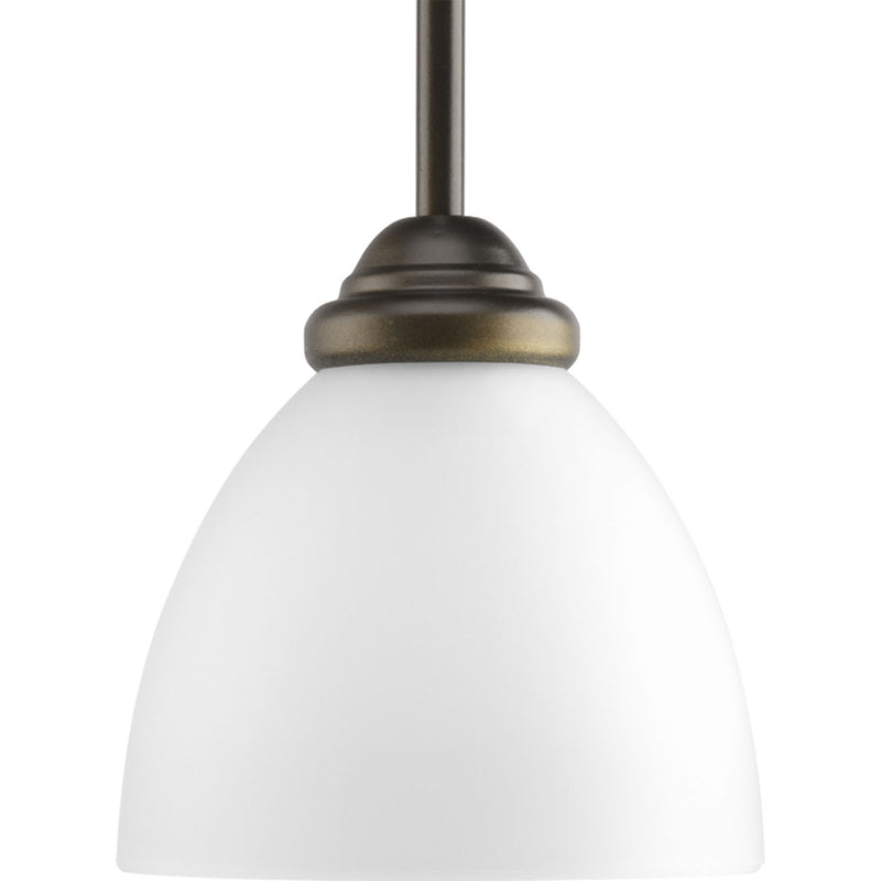 Progress Lighting P5131-20 One Light Pendant, Antique Bronze