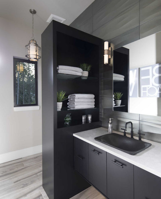 Progress Lighting P5589-09 One Light Hanging Lantern, Brushed Nickel