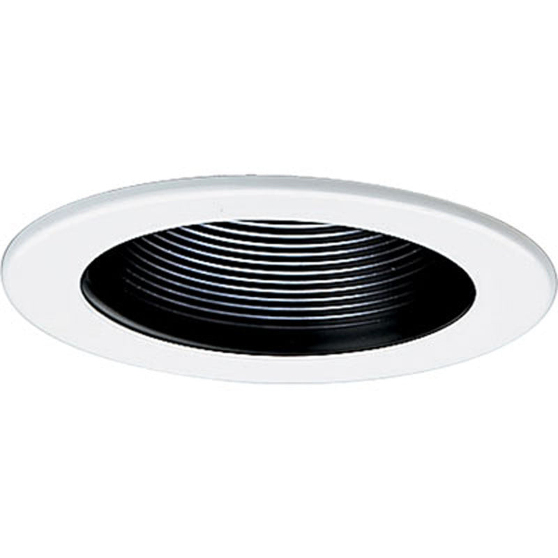 Progress Lighting P8044-31 4" Step Baffle Trim for 4" Housing, Black