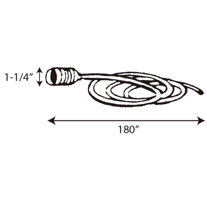 Progress Lighting P8625-30 Cord Extender, White