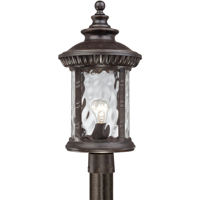 Quoizel CHI9011IB One Light Outdoor Post Mount, Imperial Bronze