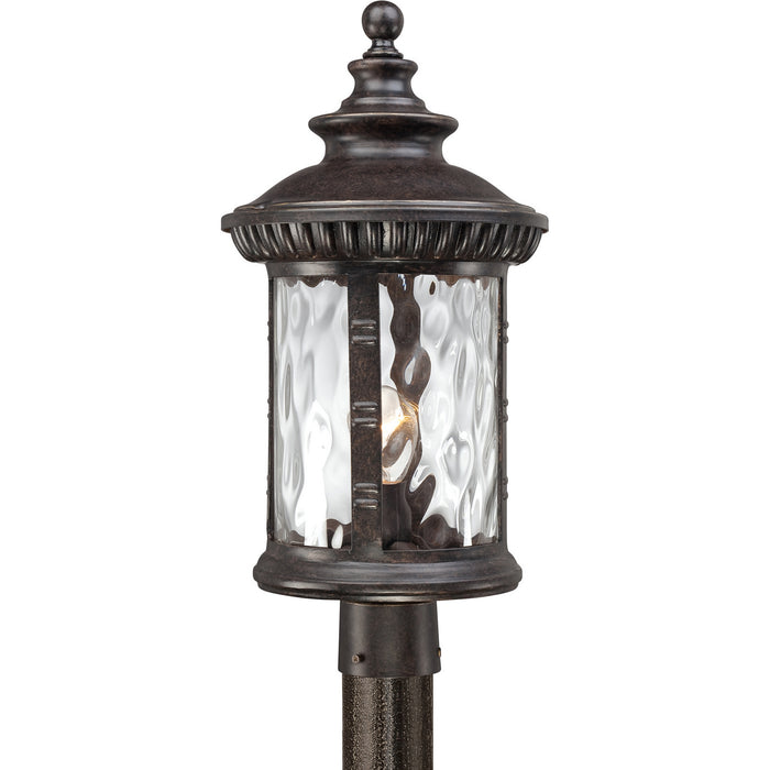 Quoizel CHI9011IB One Light Outdoor Post Mount, Imperial Bronze