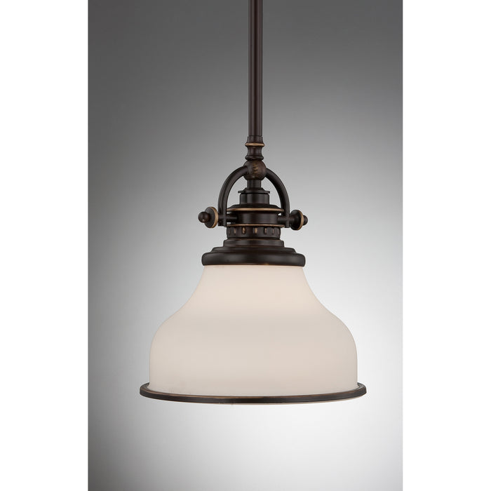 Quoizel GRT1508PN One Light Mini Pendant, Palladian Bronze