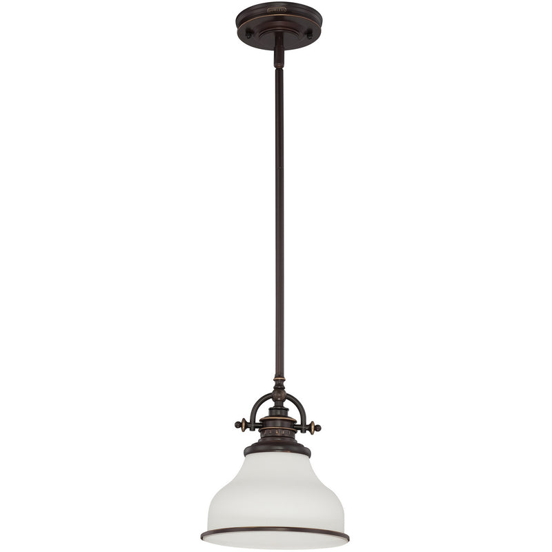 Quoizel GRT1508PN One Light Mini Pendant, Palladian Bronze