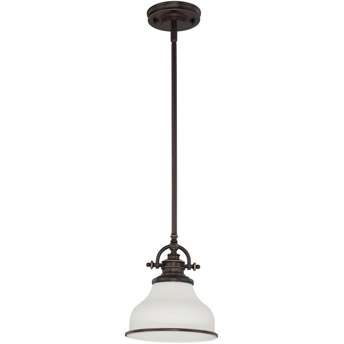 Quoizel GRT1508PN One Light Mini Pendant, Palladian Bronze