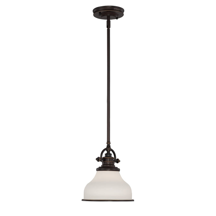 Quoizel GRT1508PN One Light Mini Pendant, Palladian Bronze