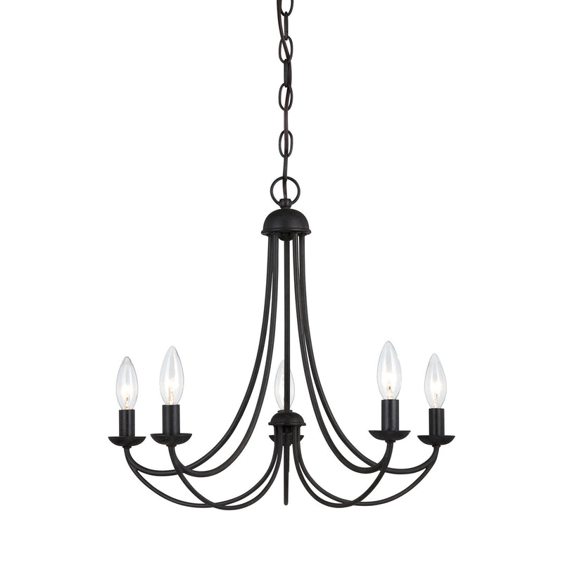 Quoizel MRN5005IB Five Light Chandelier, Imperial Bronze