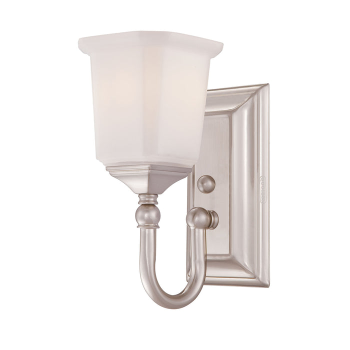 Quoizel NL8601BN One Light Bath Fixture, Brushed Nickel