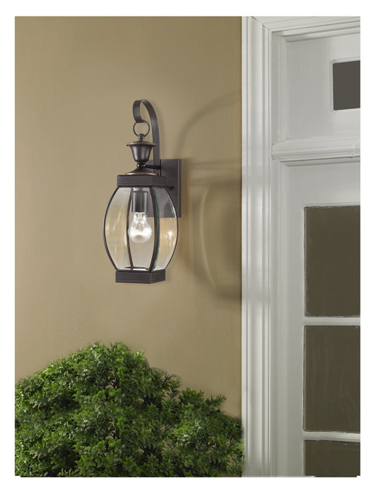 Quoizel OAS8408Z Two Light Outdoor Wall Lantern, Medici Bronze