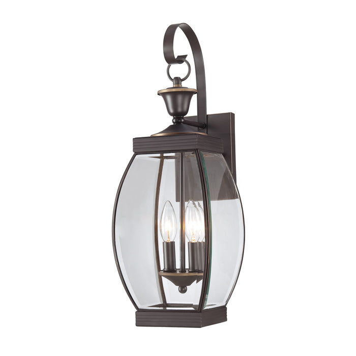 Quoizel OAS8408Z Two Light Outdoor Wall Lantern, Medici Bronze