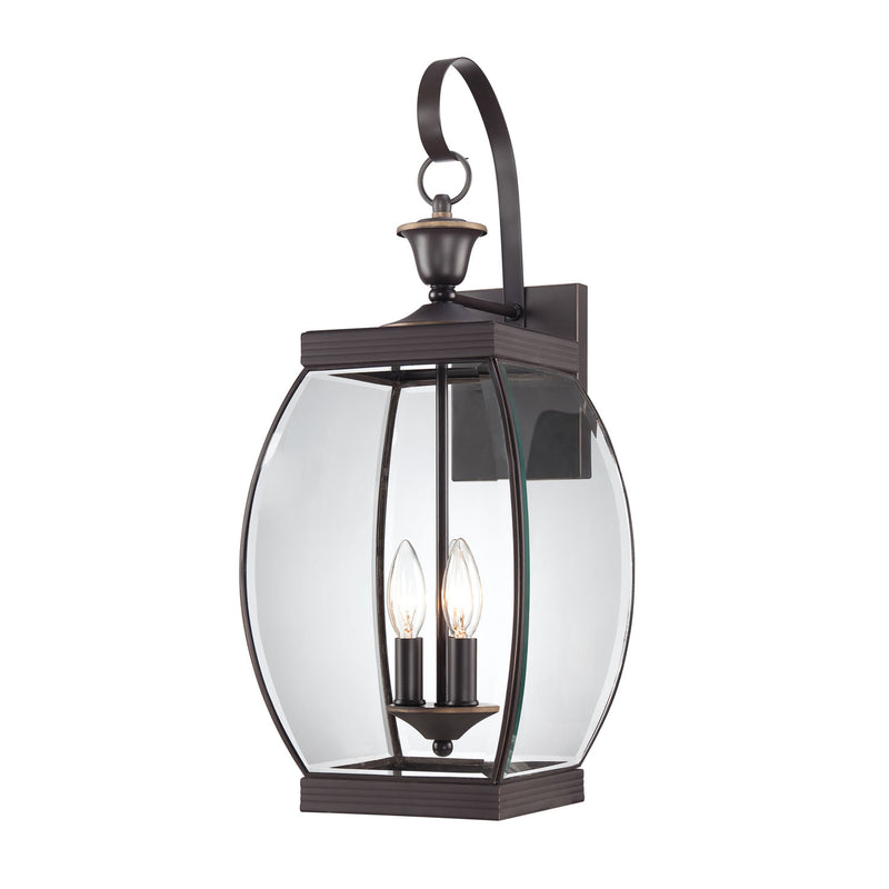 Quoizel OAS8409Z Three Light Outdoor Wall Lantern, Medici Bronze
