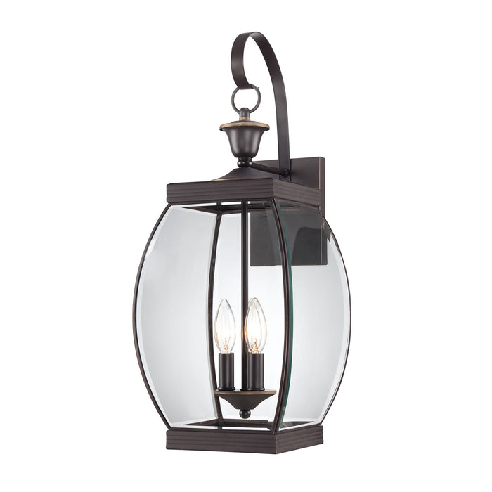 Quoizel OAS8409Z Three Light Outdoor Wall Lantern, Medici Bronze