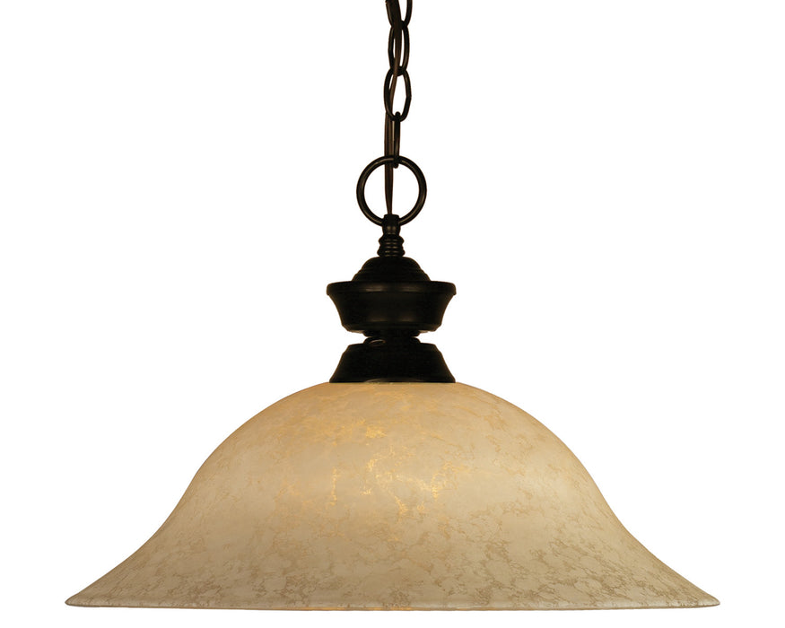 Z-Lite 100701BRZ-GM16 One Light Pendant, Bronze