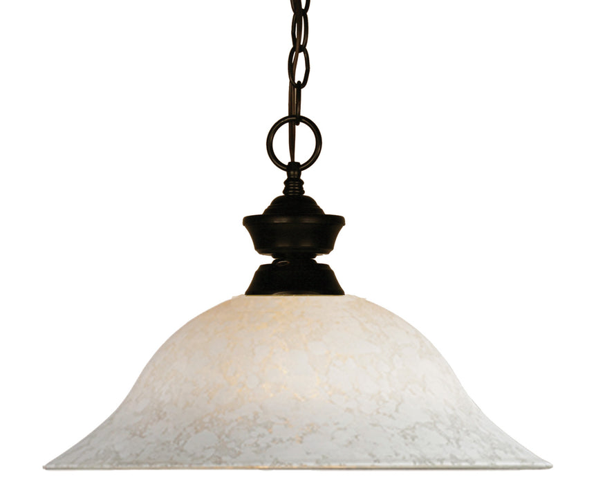 Z-Lite 100701BRZ-WM16 One Light Pendant, Bronze
