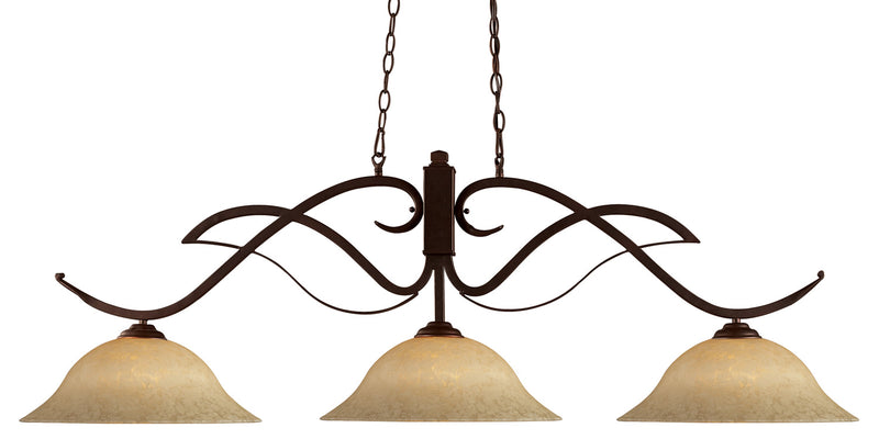 Z-Lite 126BRZ-GM16 Three Light Billiard, Bronze