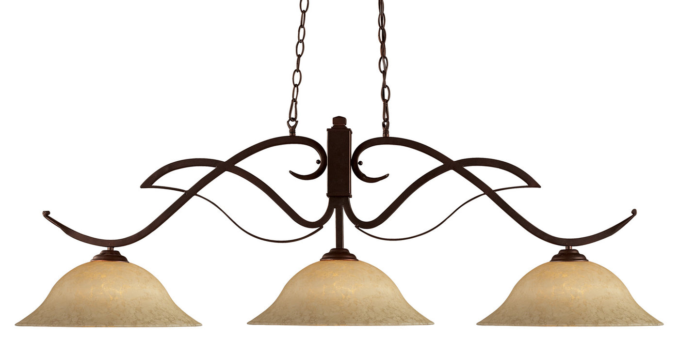 Z-Lite 126BRZ-GM16 Three Light Billiard, Bronze