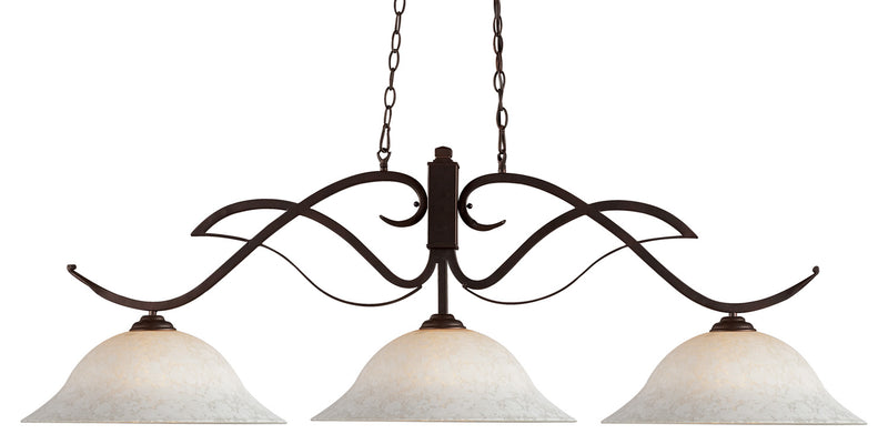 Z-Lite 126BRZ-WM16 Three Light Billiard, Bronze