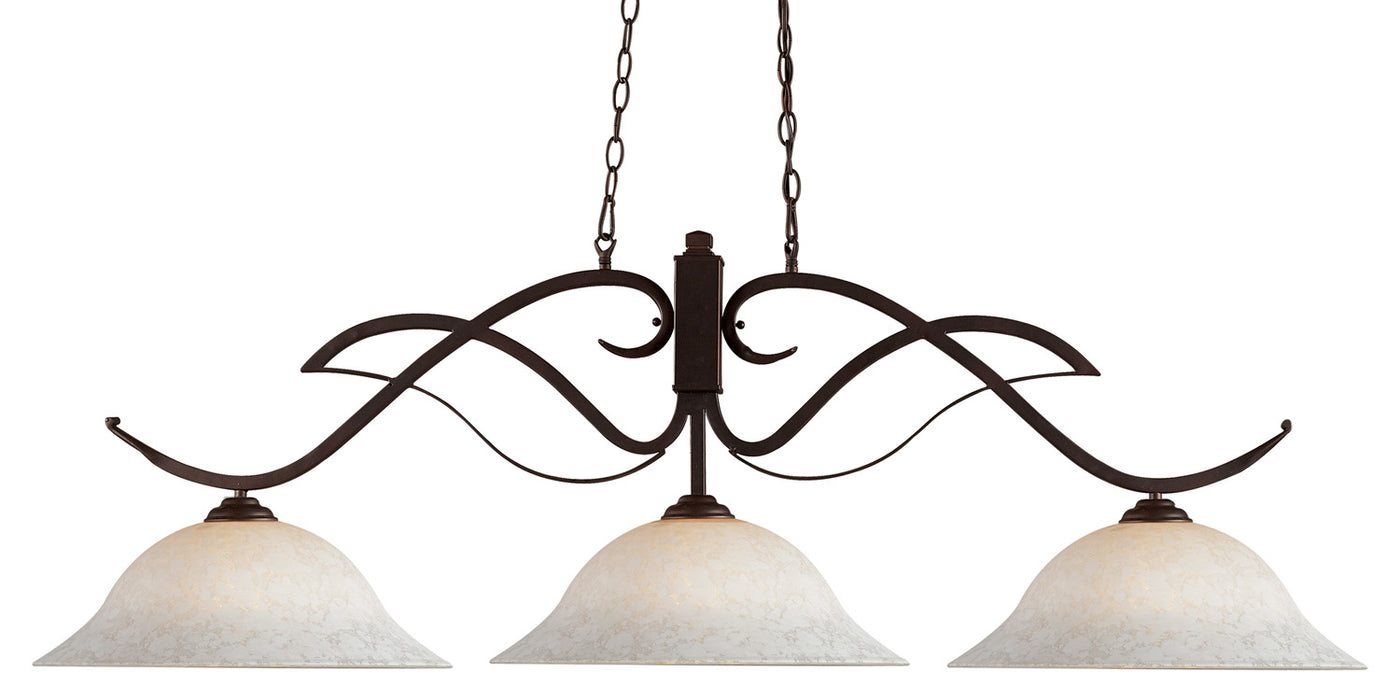 Z-Lite 126BRZ-WM16 Three Light Billiard, Bronze
