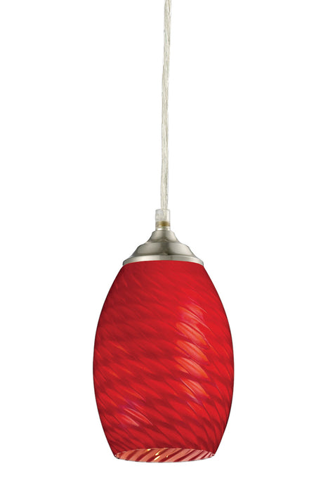 Z-Lite 131R-BN One Light Pendant, Brushed Nickel
