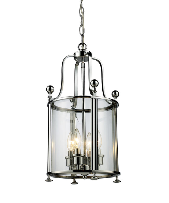 Z-Lite 134-4 Four Light Chandelier, Chrome