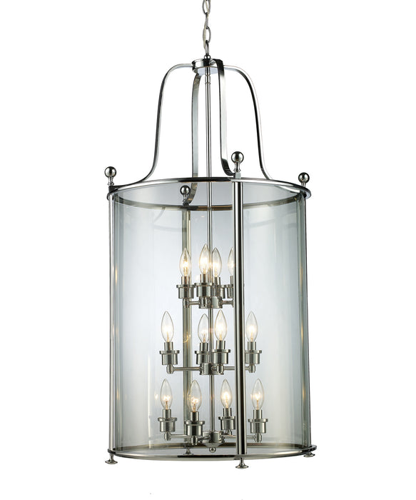 Z-Lite 134-12 12 Light Chandelier, Chrome