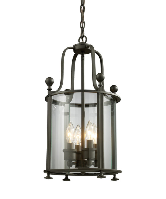 Z-Lite 135-4 Four Light Chandelier, Bronze