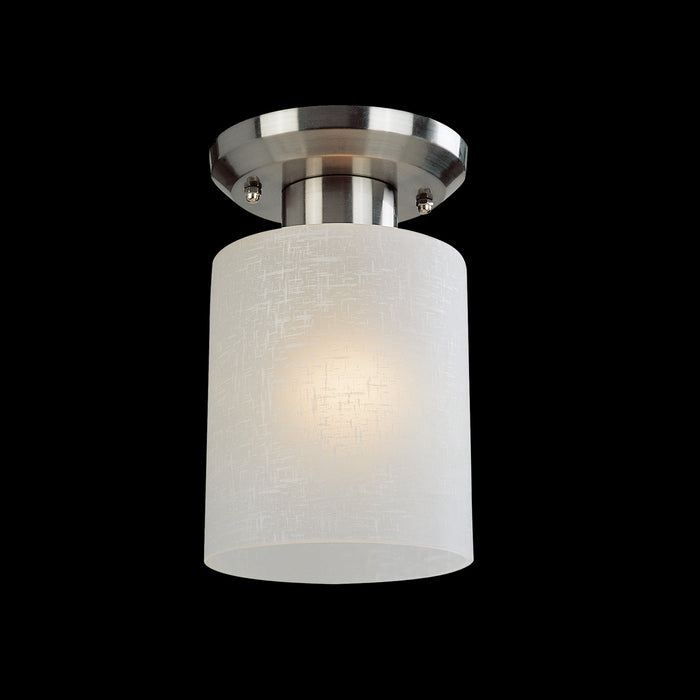 Z-Lite 152F-1 One Light Flush Mount, Brushed Nickel