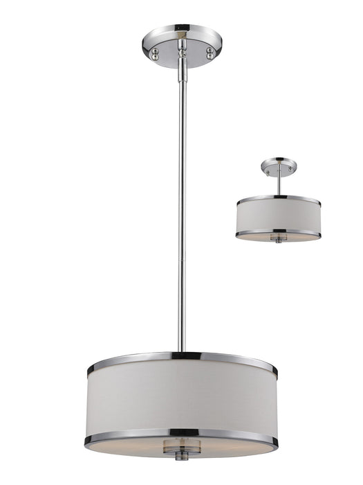 Z-Lite 164-12 Two Light Pendant, Chrome