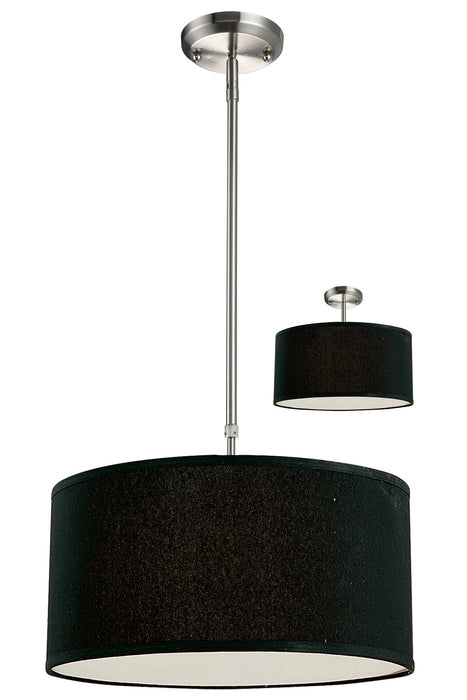 Z-Lite 171-16B-C Three Light Pendant, Brushed Nickel
