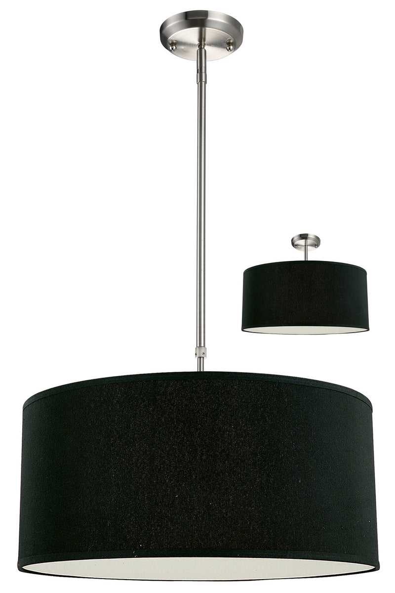 Z-Lite 171-20B-C Three Light Pendant, Brushed Nickel
