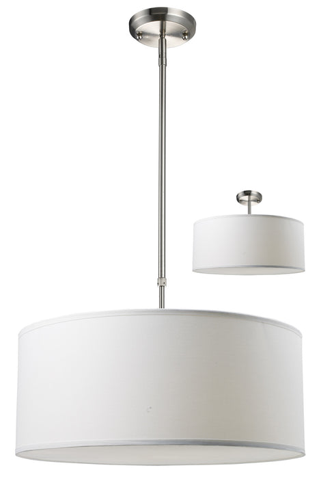 Z-Lite 171-20W-C Three Light Pendant, Brushed Nickel