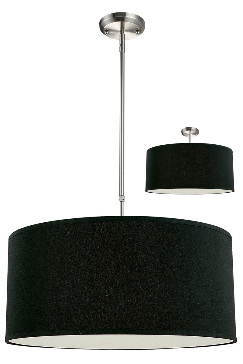Z-Lite 171-24B-C Three Light Pendant, Brushed Nickel