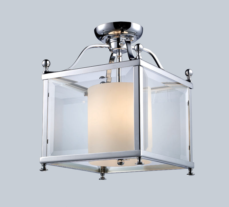 Z-Lite 176-3SF-M Three Light Semi Flush Mount, Chrome