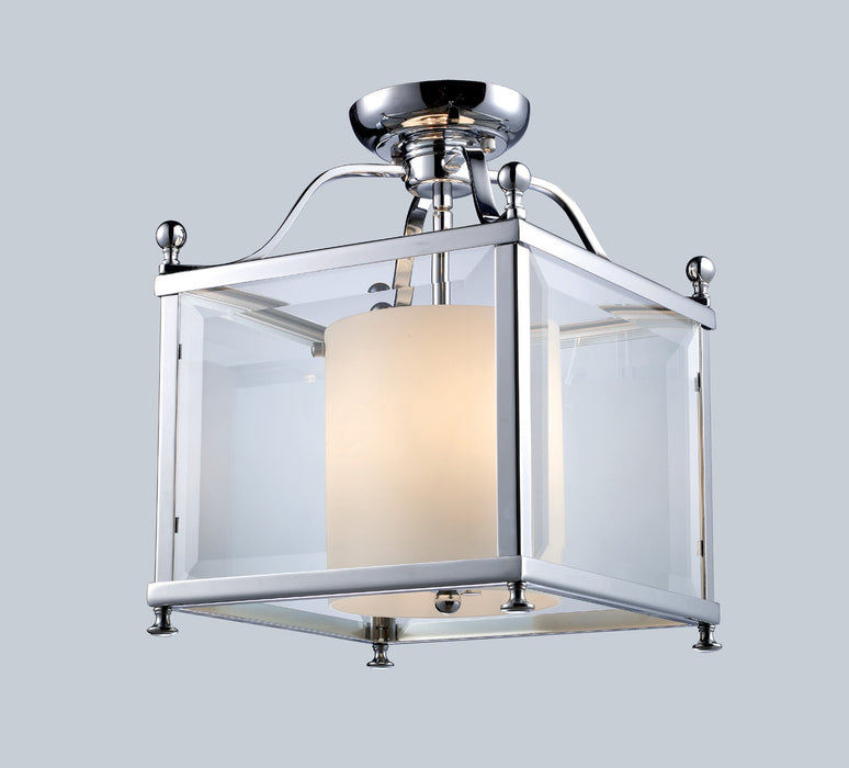 Z-Lite 176-3SF-M Three Light Semi Flush Mount, Chrome