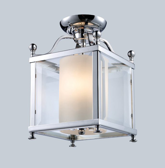 Z-Lite 176-3SF-S Three Light Semi Flush Mount, Chrome