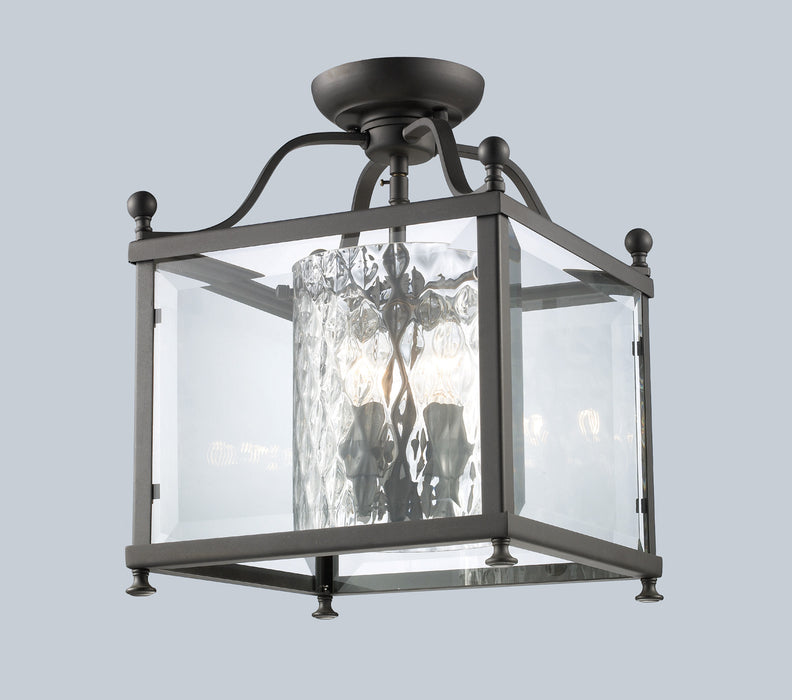 Z-Lite 177-3SF-M Three Light Semi Flush Mount, Bronze