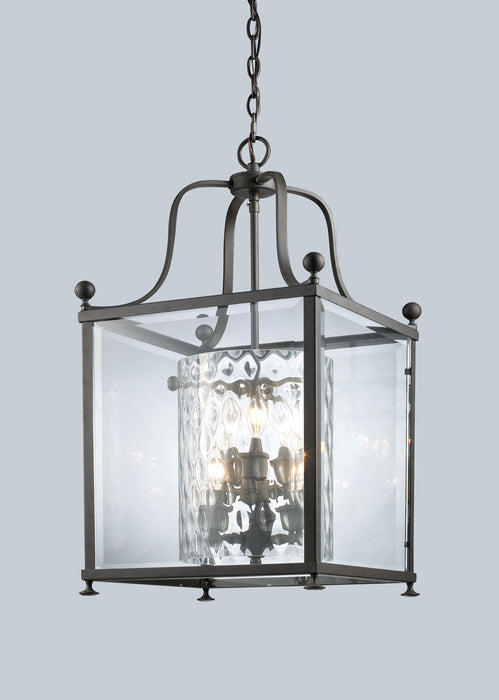 Z-Lite 177-6 Six Light Chandelier, Bronze