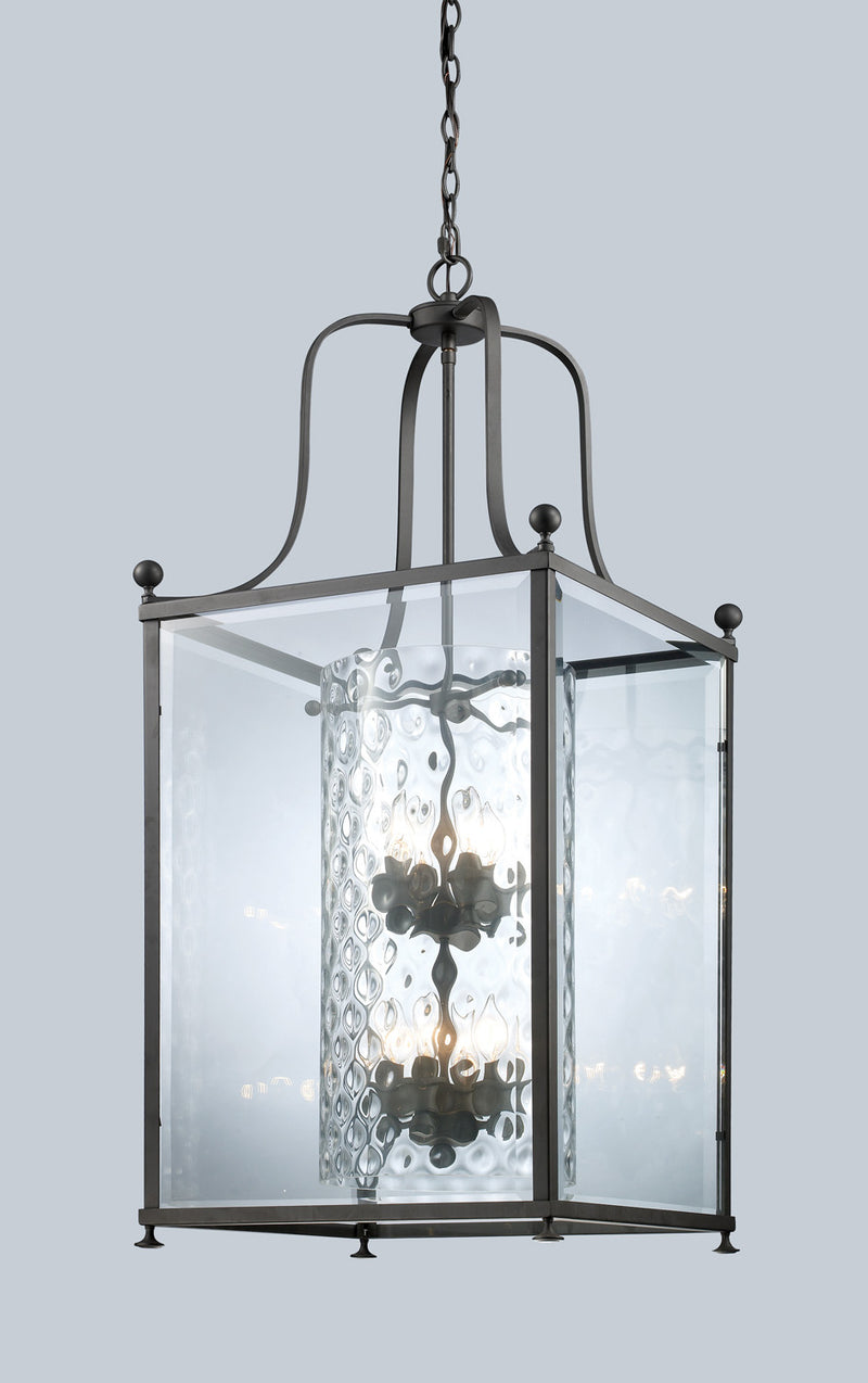 Z-Lite 177-8 Eight Light Chandelier, Bronze