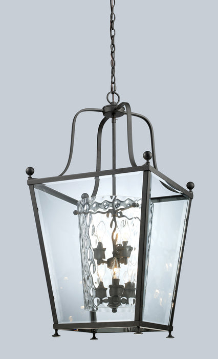 Z-Lite 179-6 Six Light Chandelier, Bronze