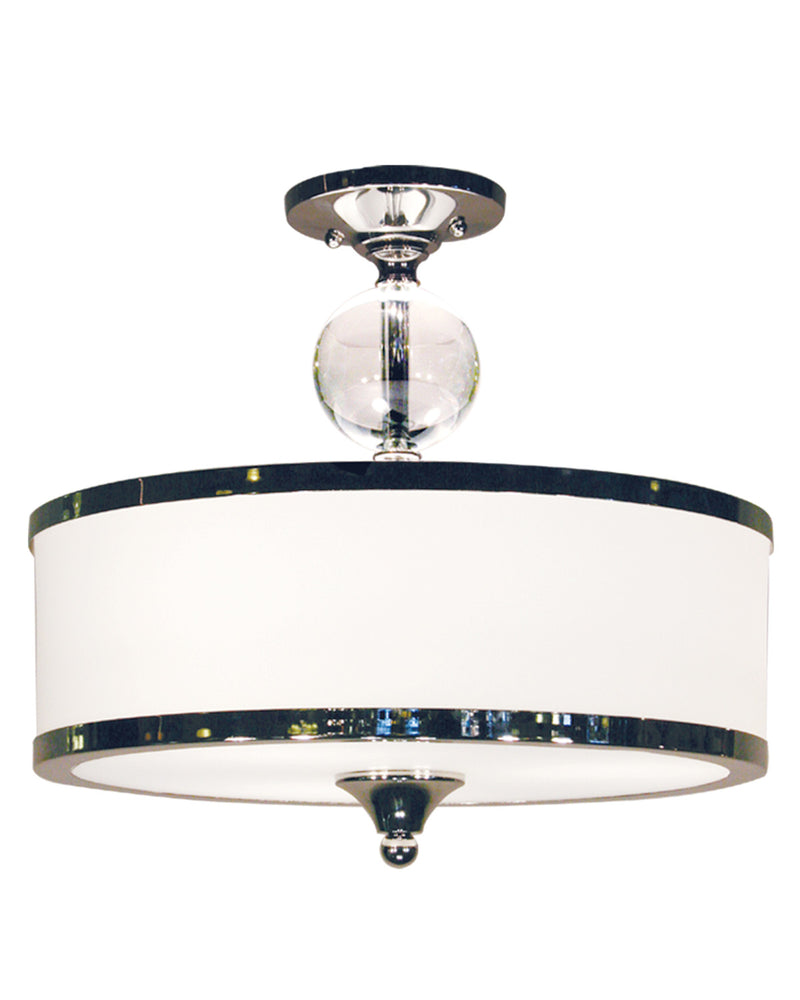 Z-Lite 307SF-CH Three Light Semi Flush Mount, Chrome