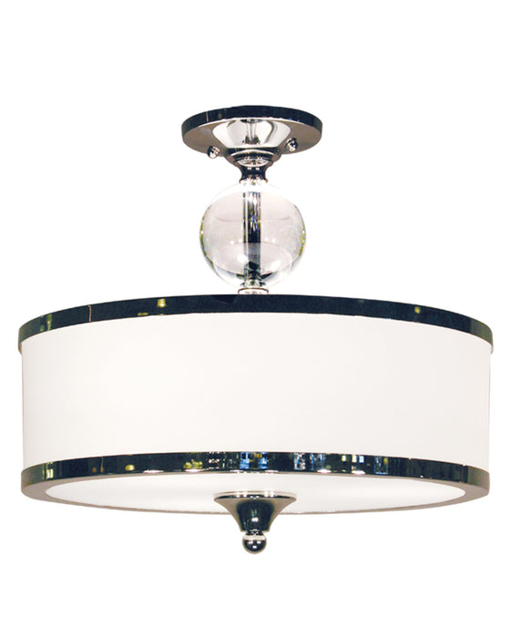 Z-Lite 307SF-CH Three Light Semi Flush Mount, Chrome