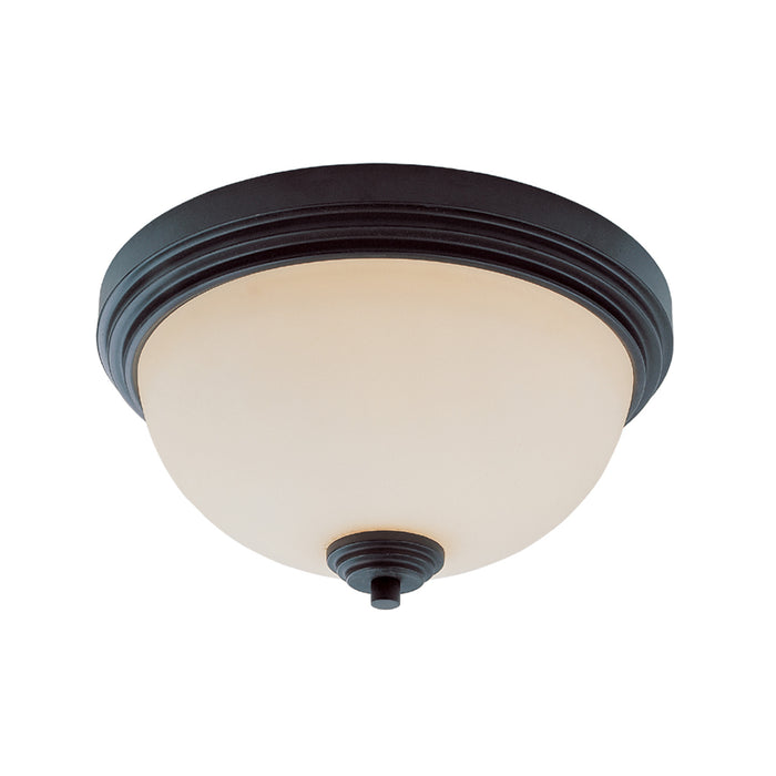 Z-Lite 314F2-BRZ Two Light Flush Mount, Bronze