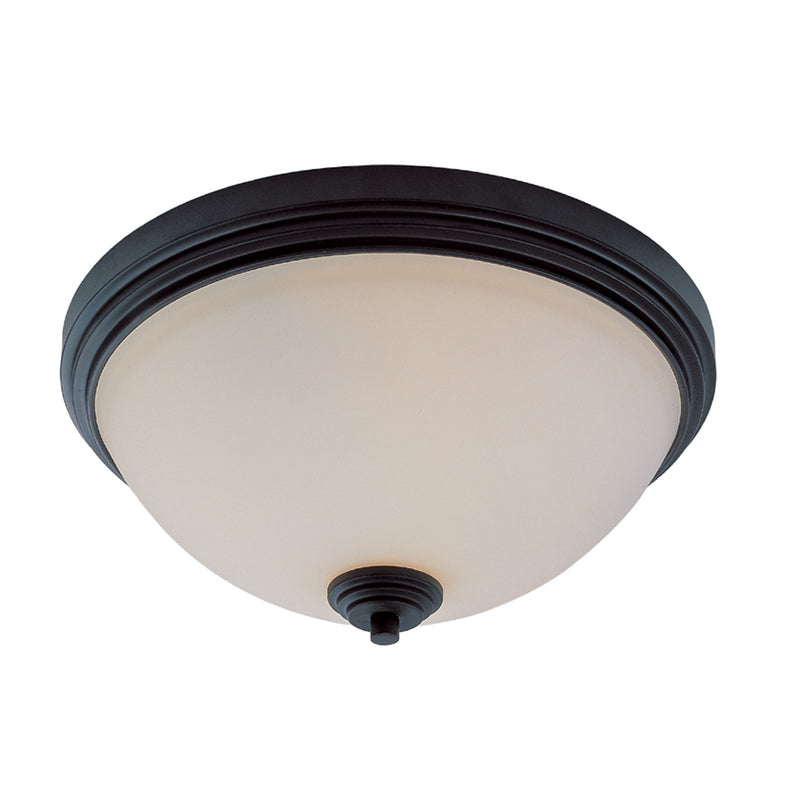 Z-Lite 314F3-BRZ Three Light Flush Mount, Bronze