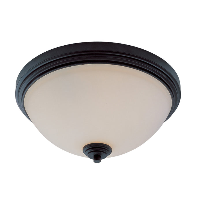 Z-Lite 314F3-BRZ Three Light Flush Mount, Bronze