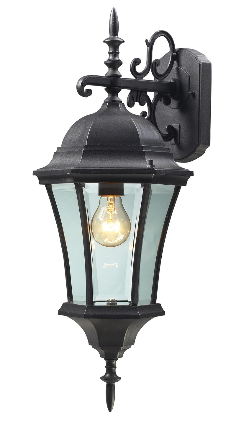 Z-Lite 522M-BK One Light Outdoor Wall Light, Black