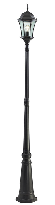 Z-Lite 522MP1-BK One Light Outdoor Post Mounted Fixture, Black