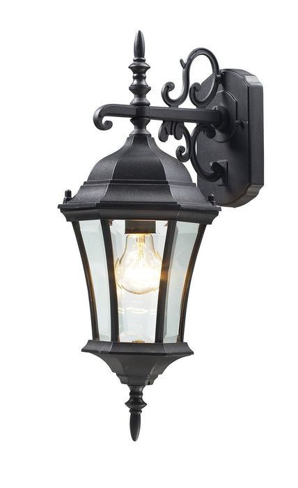 Z-Lite 522S-BK One Light Outdoor Wall Light, Black