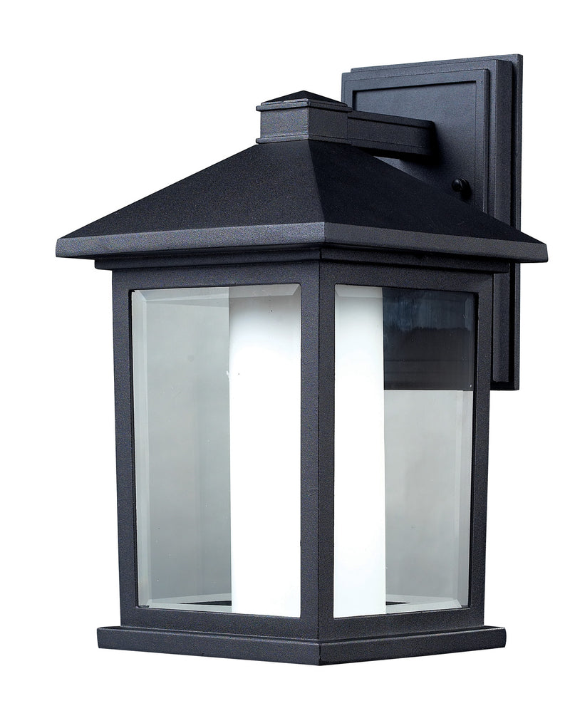 Z-Lite 523M One Light Outdoor Wall Light, Black